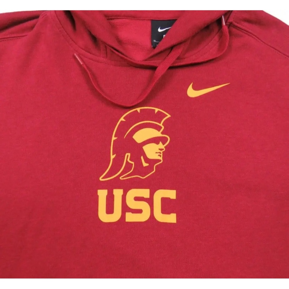 NWOT USC Southern California Trojans Nike NCAA Hooded Pullover Hoodie Jacket - Picture 2 of 8